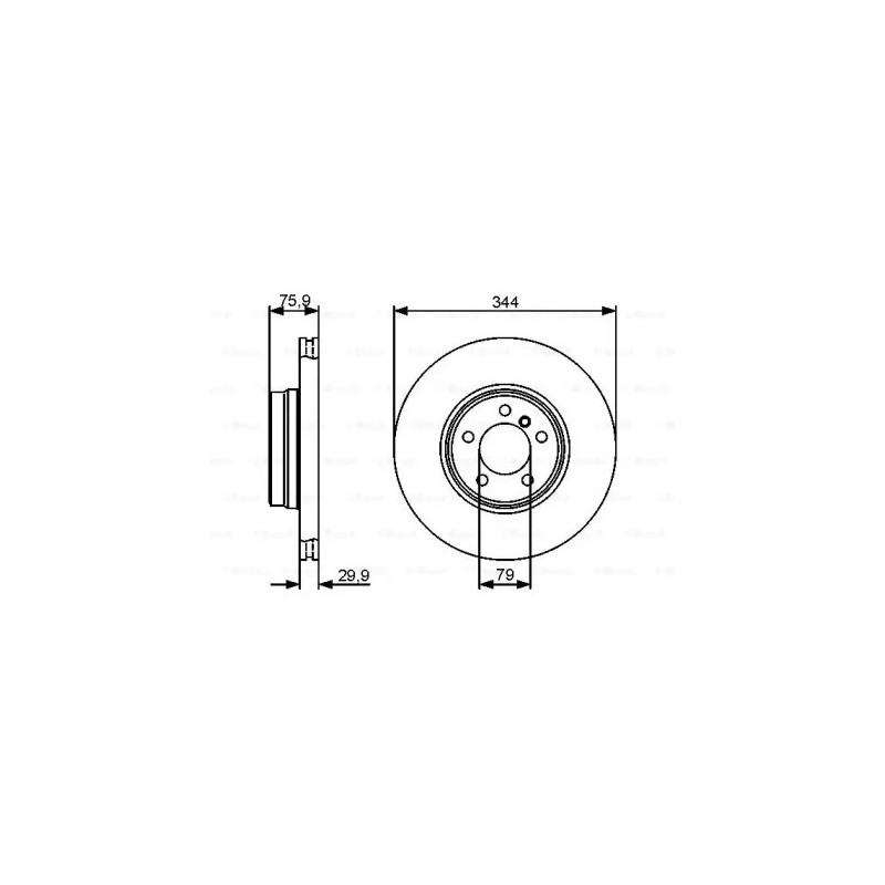 Stabdžių diskas  BOSCH 0 986 479 475