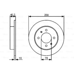 Stabdžių diskas  BOSCH 0 986 479 484
