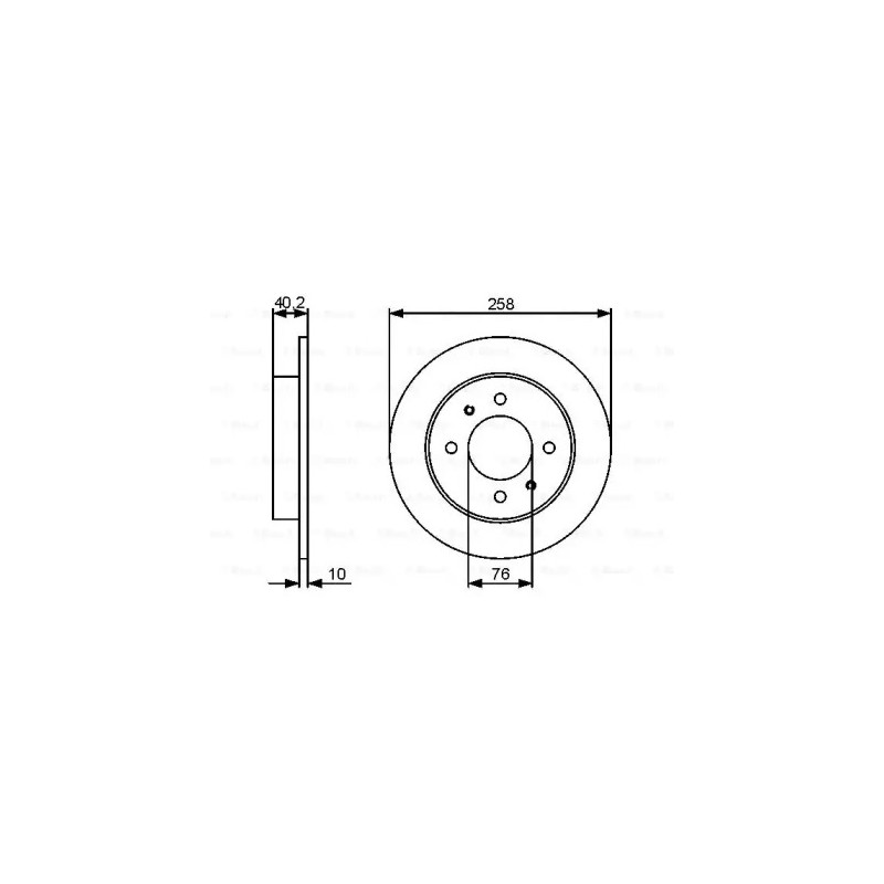 Stabdžių diskas  BOSCH 0 986 479 484