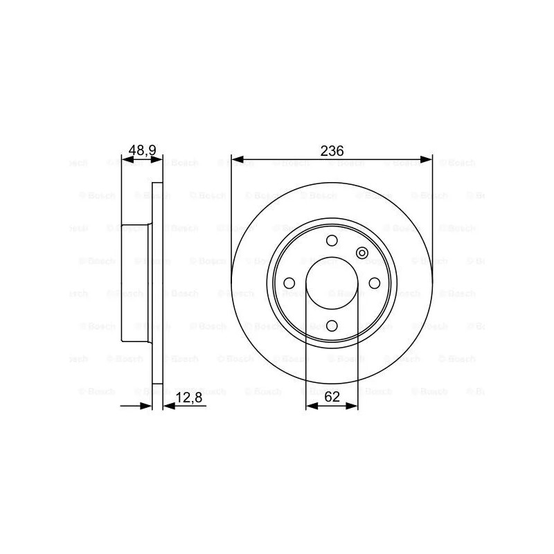 Stabdžių diskas  BOSCH 0 986 479 491