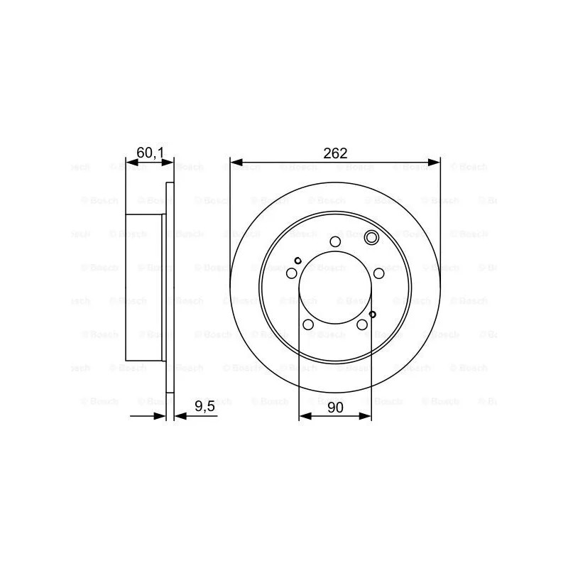 Stabdžių diskas  BOSCH 0 986 479 512