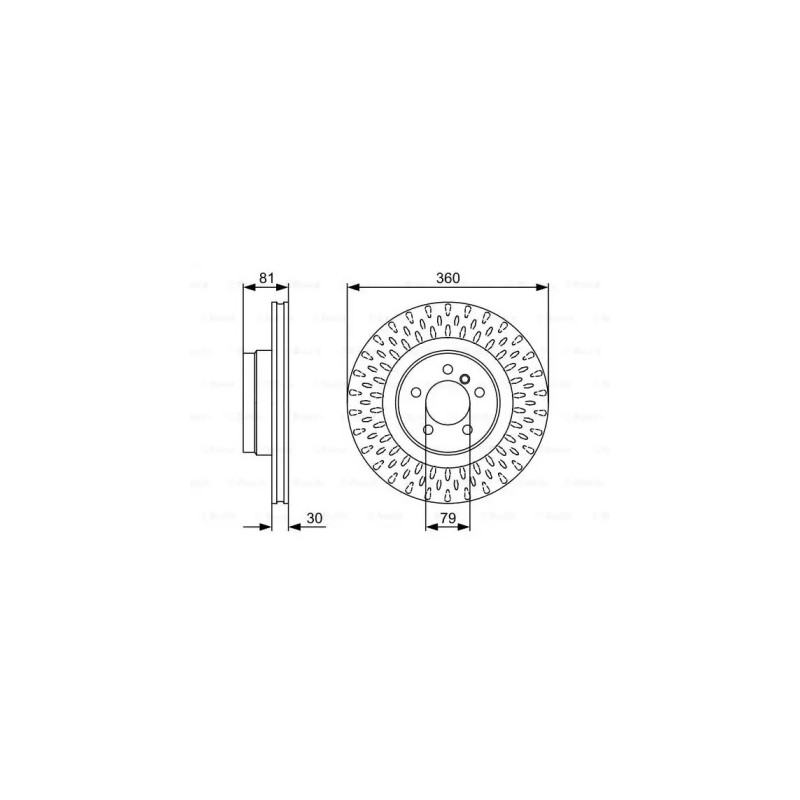 Stabdžių diskas  BOSCH 0 986 479 557