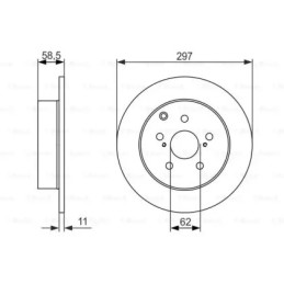 Stabdžių diskas  BOSCH 0 986 479 574