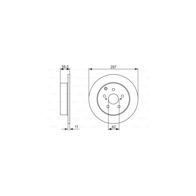 Stabdžių diskas  BOSCH 0 986 479 574