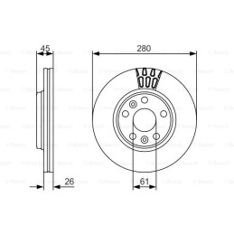 Stabdžių diskas  BOSCH 0 986 479 576