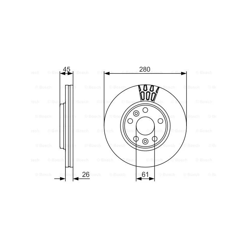 Stabdžių diskas  BOSCH 0 986 479 576