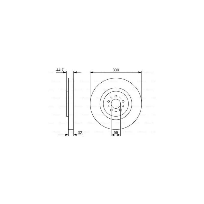 Stabdžių diskas  BOSCH 0 986 479 593