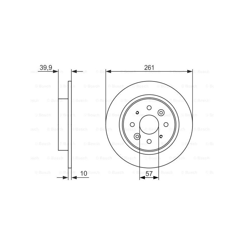 Stabdžių diskas  BOSCH 0 986 479 597