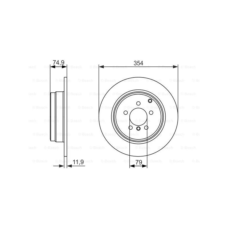 Stabdžių diskas  BOSCH 0 986 479 612