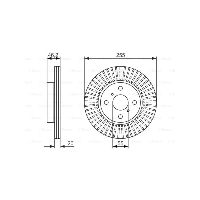 Stabdžių diskas  BOSCH 0 986 479 616