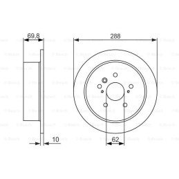 Stabdžių diskas  BOSCH 0 986 479 614