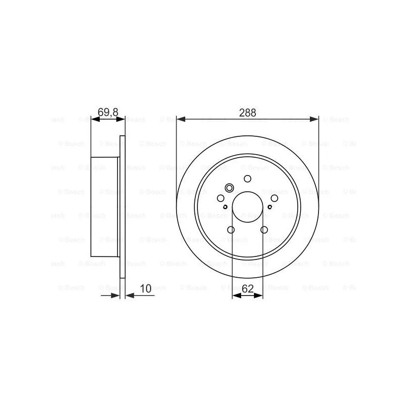 Stabdžių diskas  BOSCH 0 986 479 614