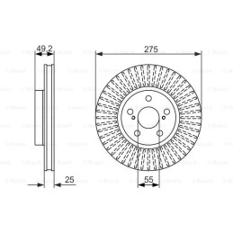 Stabdžių diskas  BOSCH 0 986 479 619