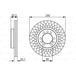 Stabdžių diskas  BOSCH 0 986 479 626