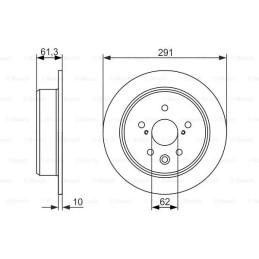 Stabdžių diskas  BOSCH 0 986 479 657