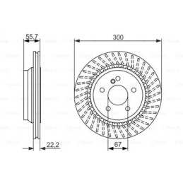 Stabdžių diskas  BOSCH 0 986 479 655