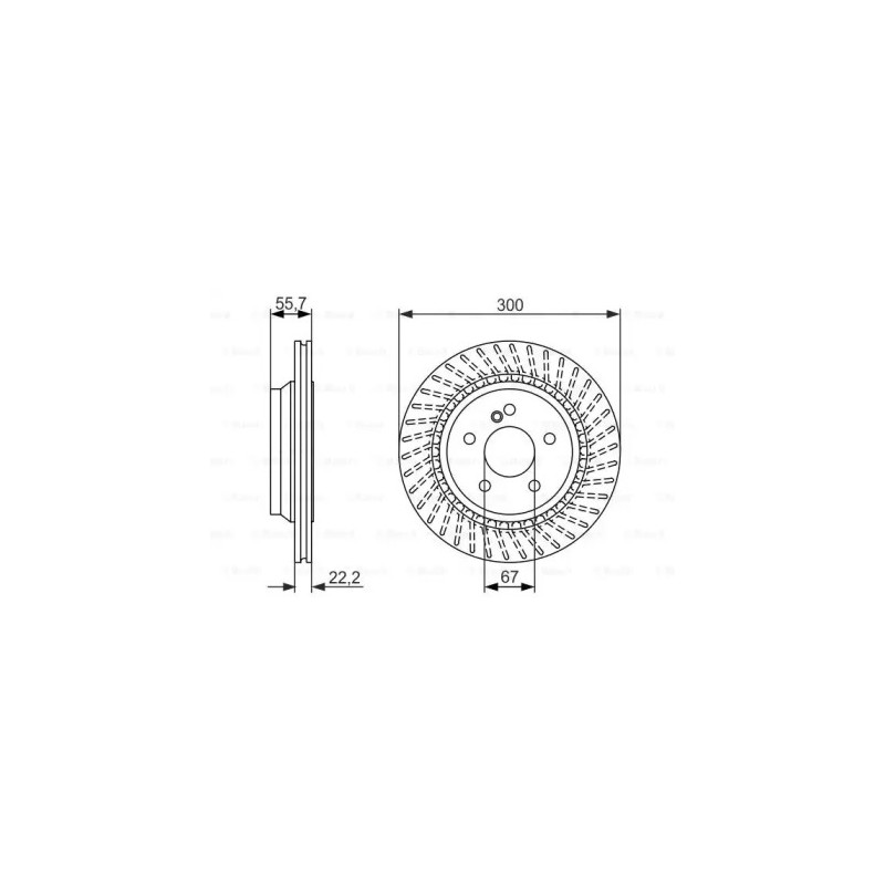 Stabdžių diskas  BOSCH 0 986 479 655