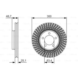 Stabdžių diskas  BOSCH 0 986 479 701