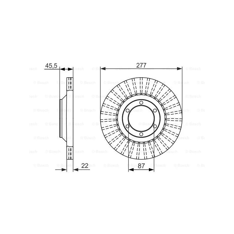 Stabdžių diskas  BOSCH 0 986 479 702