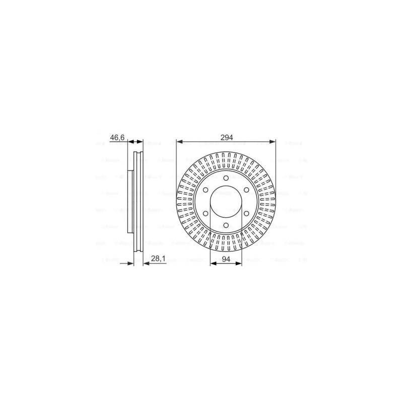 Stabdžių diskas  BOSCH 0 986 479 704