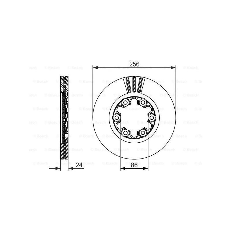 Stabdžių diskas  BOSCH 0 986 479 712