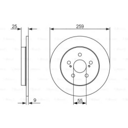Stabdžių diskas  BOSCH 0 986 479 721