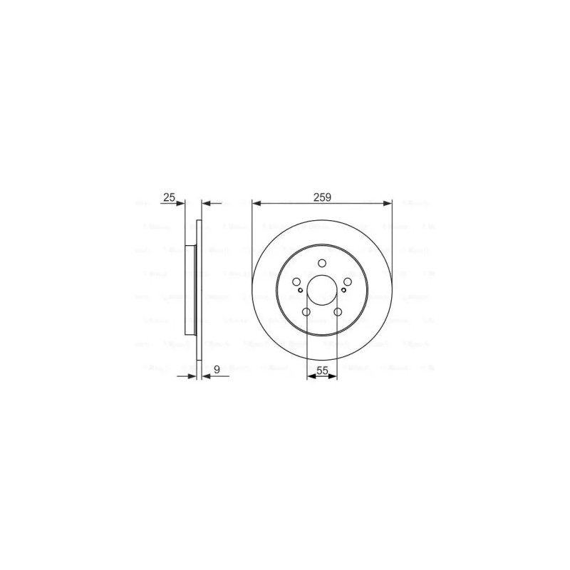 Stabdžių diskas  BOSCH 0 986 479 721