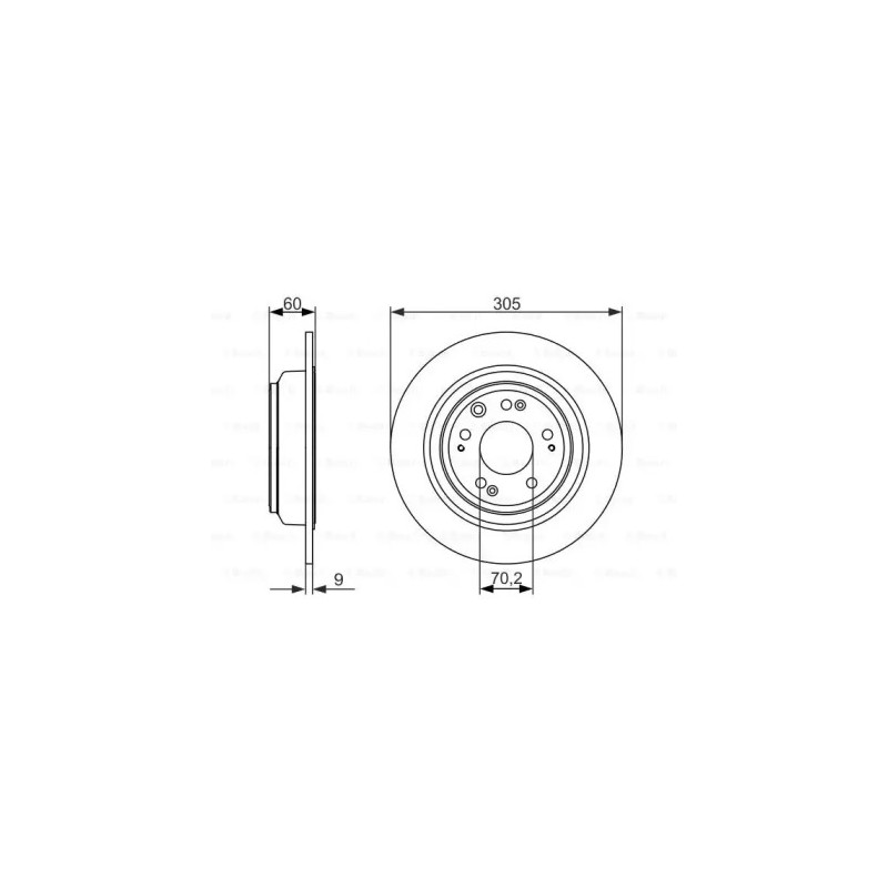 Stabdžių diskas  BOSCH 0 986 479 740