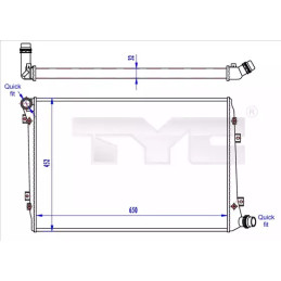 Variklio aušinimo radiatorius  TYC 737-0062-R