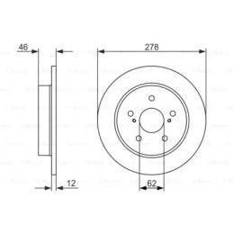Stabdžių diskas  BOSCH 0 986 479 752