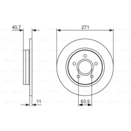 Stabdžių diskas  BOSCH 0 986 479 763