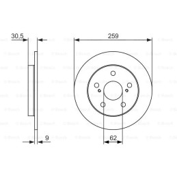 Stabdžių diskas  BOSCH 0 986 479 765