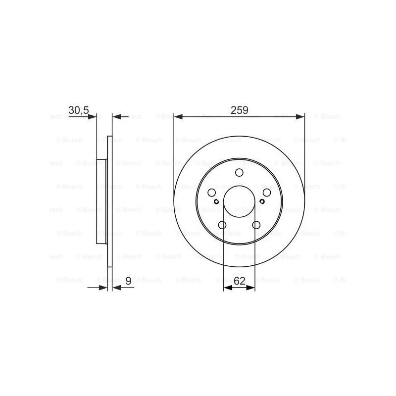 Stabdžių diskas  BOSCH 0 986 479 765
