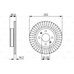 Stabdžių diskas  BOSCH 0 986 479 770