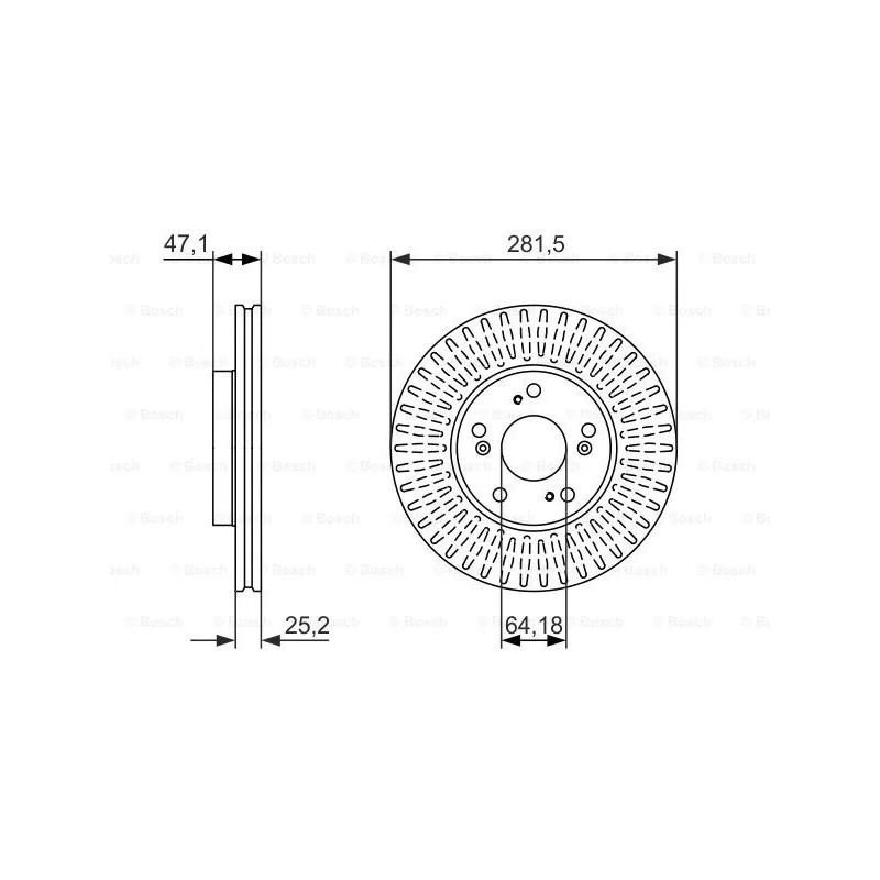 Stabdžių diskas  BOSCH 0 986 479 781