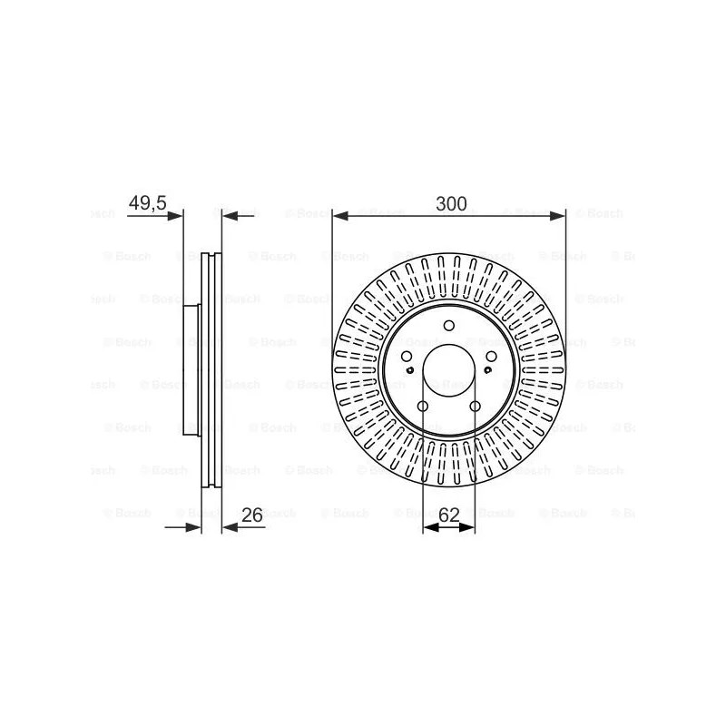 Stabdžių diskas  BOSCH 0 986 479 787