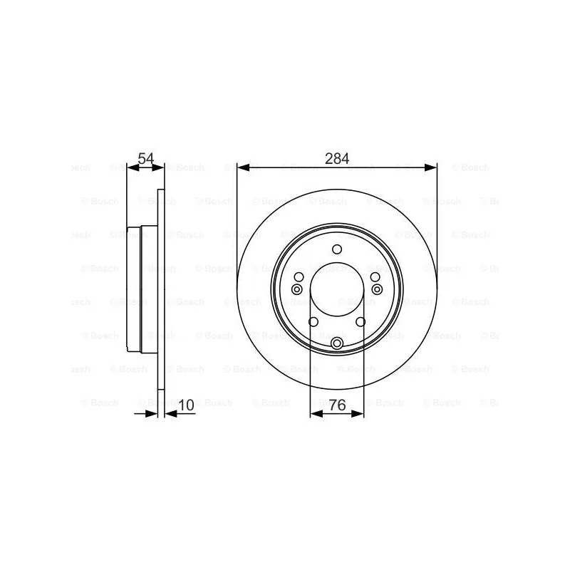 Stabdžių diskas  BOSCH 0 986 479 A45