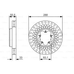 Stabdžių diskas  BOSCH 0 986 479 A49
