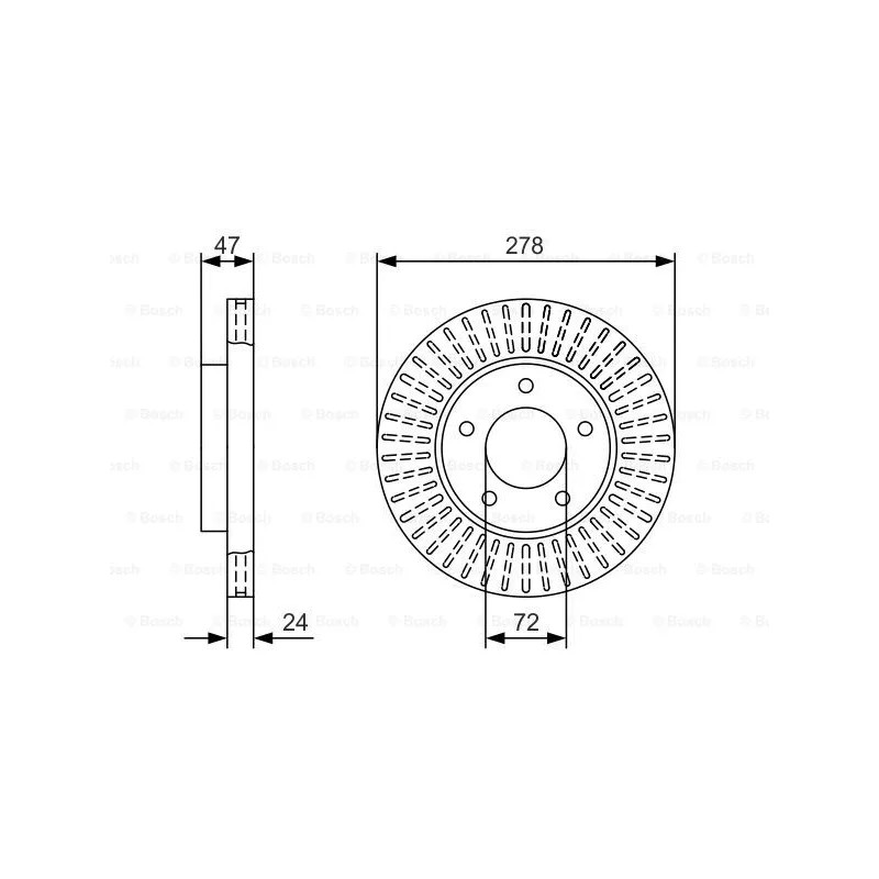 Stabdžių diskas  BOSCH 0 986 479 A52