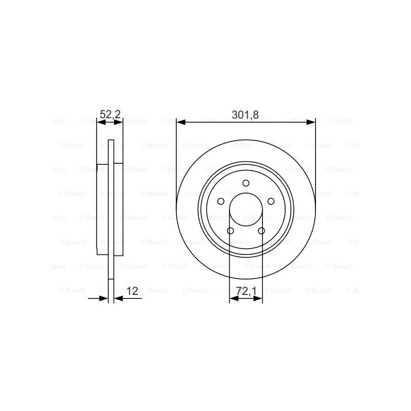 Stabdžių diskas  BOSCH 0 986 479 A53