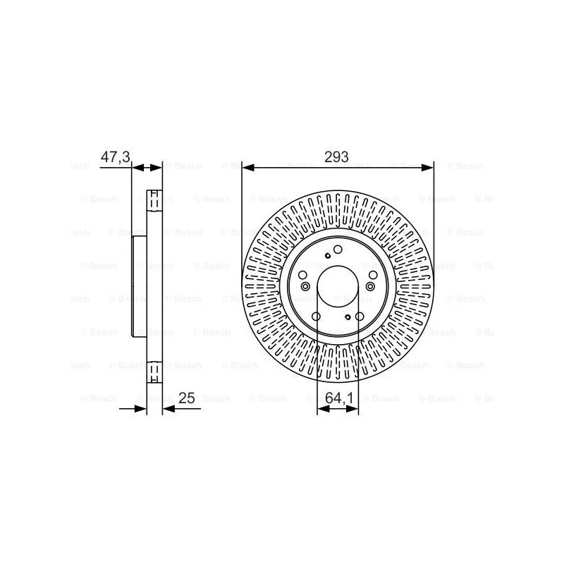 Stabdžių diskas  BOSCH 0 986 479 B02