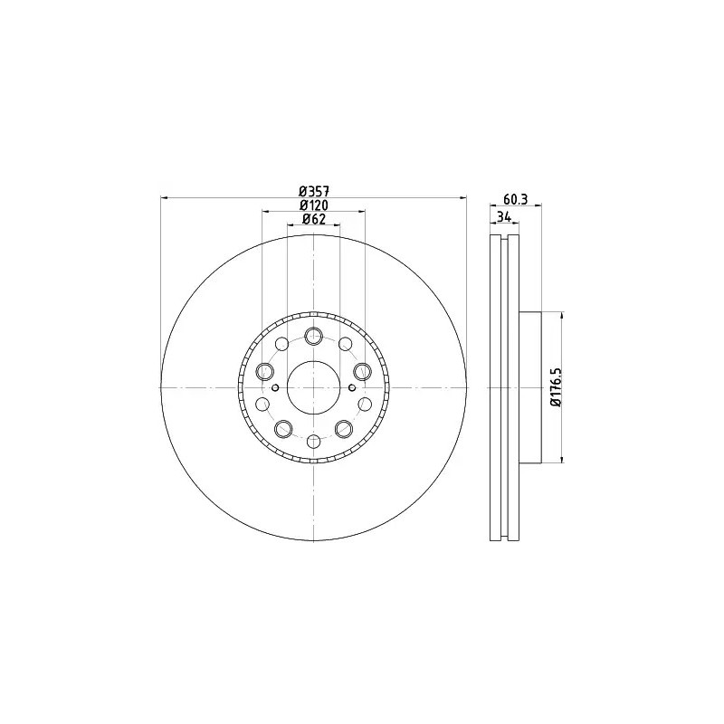 Stabdžių diskas  TEXTAR 92224203