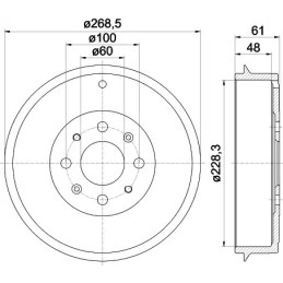 Stabdžių būgnas  TEXTAR 94027200