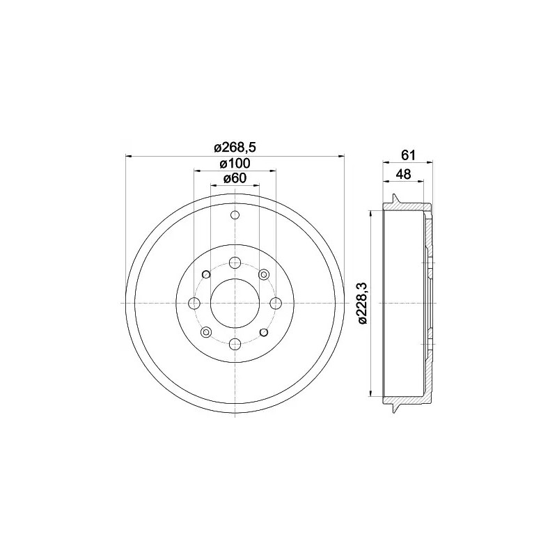 Stabdžių būgnas  TEXTAR 94027200
