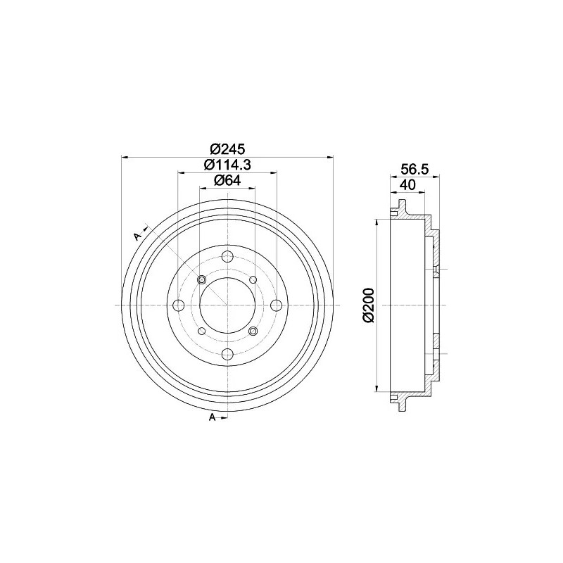 Stabdžių būgnas  TEXTAR 94032600