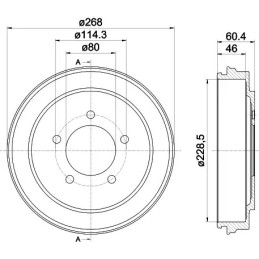 Stabdžių būgnas  TEXTAR 94036300