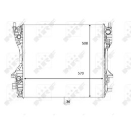 Variklio aušinimo radiatorius  NRF 59060