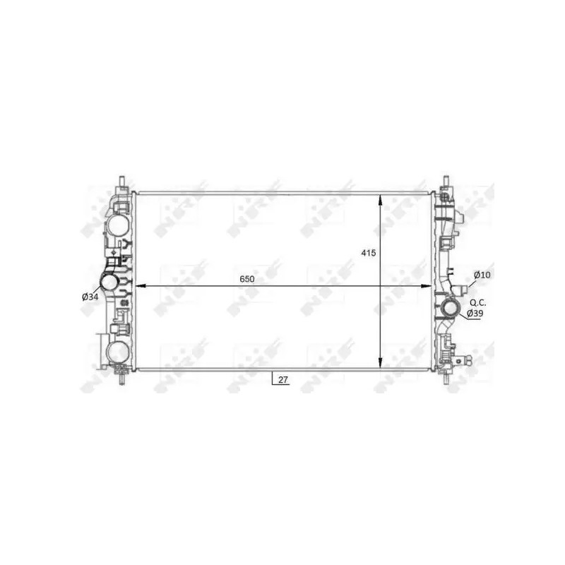 Variklio aušinimo radiatorius  NRF 59076