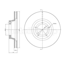 Stabdžių diskas  CIFAM 800-1706