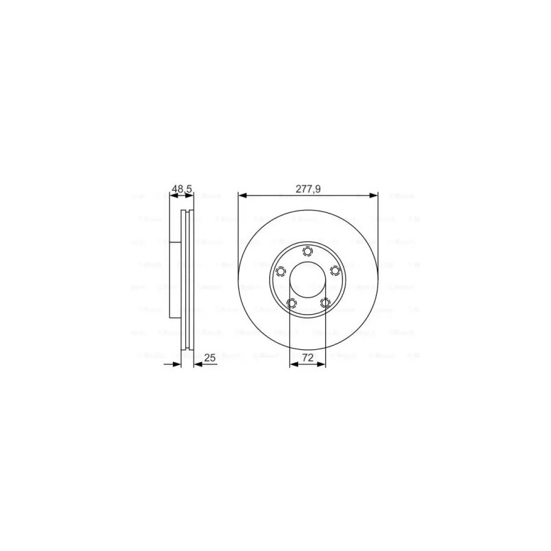 Stabdžių diskas  BOSCH 0 986 479 R83